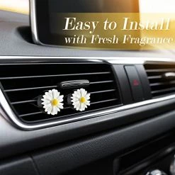 Coupon ⭐ 12 Pieces Daisy Flower Car Accessories Full Set Includes Daisy Car Seat Cover Steering Wheel Cup Holder Armrest Pad Deco ✔️ -Car Seat Covers shop 412Q1eItgPL