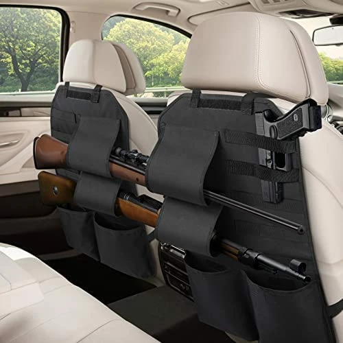 Discount ✨ EZshoot 2PCS Tactical Car Seat Back Gun Rack Holder Organizer With Molle Panel Front Seatback Cover Storage Bag, Gun Rack For Truck, Black/Camo ⭐ 9 Discount ✨ EZshoot 2PCS Tactical Car Seat Back Gun Rack Holder Organizer With Molle Panel Front Seatback Cover Storage Bag, Gun Rack For Truck, Black/Camo ⭐ - Image 7