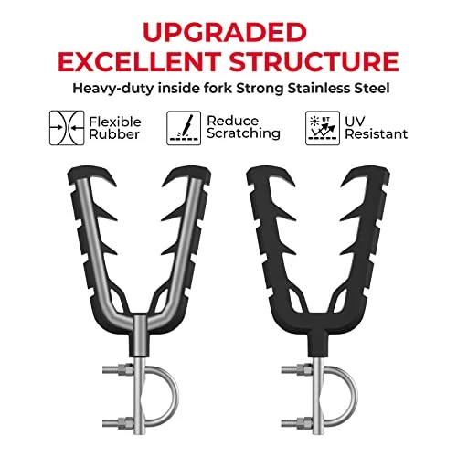 Deals ???? ATV Gun Mount, Gun Holder For ATV, Bow & Tools Rack With Rubber Straps Compatible With ATV Mobility Scooter Hunting Bike Shooting Carts ???? 5 Deals ???? ATV Gun Mount, Gun Holder For ATV, Bow & Tools Rack With Rubber Straps Compatible With ATV Mobility Scooter Hunting Bike Shooting Carts ???? - Image 3