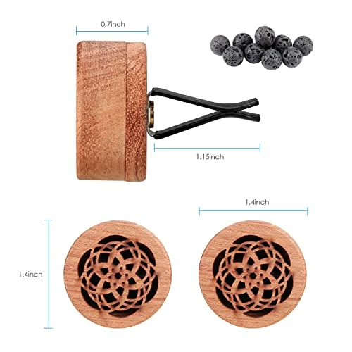 Best deal ???? Car Essential Oil Diffuser, 2 Pcs Wood Car Diffuser With Vent Clip, Portable Mini Car Diffusers For Essential Oils ???? 4 Best deal ???? Car Essential Oil Diffuser, 2 Pcs Wood Car Diffuser With Vent Clip, Portable Mini Car Diffusers For Essential Oils ???? - Image 2