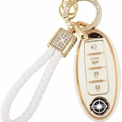 Best Pirce ???? Car Key Cover For Volkswagen Jetta Tiguan Atlas Arteon Taos TPU Soft Keys Fob Case Shell Glitter Keychain Keys Accessories White Gold Girl ???? Women ⭐ -Car Seat Covers shop 413INOTeUqL. AC