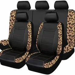Wholesale ???? Car Seat Covers Protects Water Proof Faux Leather Carbon Fiber Front And Rear Bench (Black Black, Full Set -- 9PCS) ⌛ -Car Seat Covers shop 413TJS xVBL. AC
