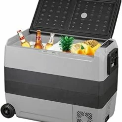 Wholesale ❤️ 12 Volt Refrigerator, 63 Qt Dual Zone Car Fridge Freezer W/App Control & Wheels 12/24V DC & 110-240V AC Electric Compressor Cooler For Truck Vehicle RV Boat Outdoor & Home Use ???? -Car Seat Covers shop 413W0KEXTL. AC