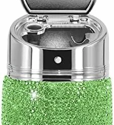 Wholesale ???? Portable Auto Car Cigarette Ashtray Ash Bling Crystal Smokeless Stand Cylinder Cup Holders,Silver ✨ 21 Wholesale ???? Portable Auto Car Cigarette Ashtray Ash Bling Crystal Smokeless Stand Cylinder Cup Holders,Silver ✨ -Car Seat Covers shop 413Xfeh36RL. AC