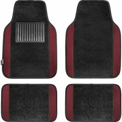 Hot Sale ???? 14407GRAY Universal Fit Premium Carpet Gray Automotive Floor Mats Fits Most Cars, SUVs, And Trucks With Driver Heel Pad, Full Set ???? -Car Seat Covers shop 4145vreusL. AC