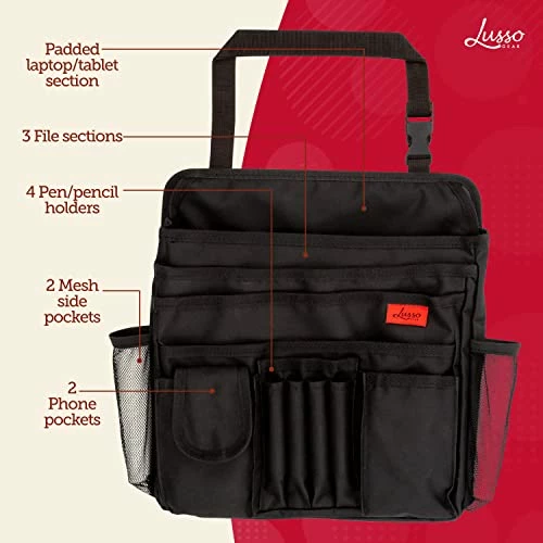 Promo ???? Car Organizer For Front Seat Or Car Seat, Ultra-Durable, One-Size-Fits-All Car Storage Organizers, Keeps Supplies Secure & Upright, Premium Car Seat Organizer For Kids & Adults (Black) ???? 4 Promo ???? Car Organizer For Front Seat Or Car Seat, Ultra-Durable, One-Size-Fits-All Car Storage Organizers, Keeps Supplies Secure & Upright, Premium Car Seat Organizer For Kids & Adults (Black) ???? - Image 2