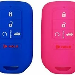 Discount ???? 2Pcs Coolbestda Silicone Full Protective Key Fob Remote Cover Case Skin Jacket For 2017 2018 2019 2020 2021 Honda Civic Accord Pilot CR-V 5 Buttons Smart Key A2C81642600 Black Grey ???? 24 Discount ???? 2Pcs Coolbestda Silicone Full Protective Key Fob Remote Cover Case Skin Jacket For 2017 2018 2019 2020 2021 Honda Civic Accord Pilot CR-V 5 Buttons Smart Key A2C81642600 Black Grey ???? -Car Seat Covers shop 414Ov8LVmzL. AC
