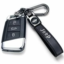 Cheapest ???? Bikte Genuine Leather Key Chain Suit For Jeep Car Key Fob Key Chain Keychain Wrangler Compass Cherokee Renegade Patriot Grand Commander ???? -Car Seat Covers shop 414SLX1408L