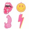 Best reviews of ⭐ 4Pcs Pink Preppy Boho Car Air Freshener Hanging Lip Lightning Bolt Leopard Face Car Diffuser Ornaments Refresh Air Fragrant Car Interior With Essential Oils Gift Set For Car Accessories Decor ✔️ -Car Seat Covers shop 415bu5Os3OL