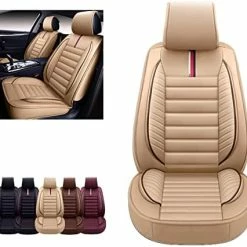 Cheapest ???? Car Seat Covers Accessories Full Set Premium Nappa Leather Cushion Protector Universal Fit For Most Cars SUV Pick-up Truck, Automotive Vehicle Auto Interior Décor (OS-001 Black) ???? -Car Seat Covers shop 4165h2HkTqL. AC