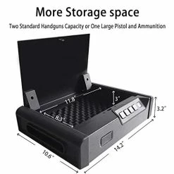 Discount ✨ Biometric Gun Safe, Smart Pistol Safe With 2 Pistol Capacity, Quick Access Firearm Safety Device And Auto-Open Lid, Gun Cabinet For Home, Car Safe Jewelry Box ???? -Car Seat Covers shop 416Lq0ZDkmL