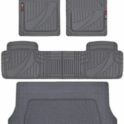 Hot Sale ✨ FlexTough Advanced Performance Liners - 4pc HD Rubber Floor Mats & Cargo Liner For Car SUV Auto 03-gray ❤️ 16 Hot Sale ✨ FlexTough Advanced Performance Liners - 4pc HD Rubber Floor Mats & Cargo Liner For Car SUV Auto 03-gray ❤️ -Car Seat Covers shop 416TZInsmbL. AC