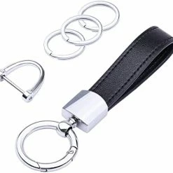 Hot Sale ???? Genuine Leather Car Keychain, Universal Key Fob Keychain Leather Key Chain Holder For Men And ???? Women, 360 Degree Rotatable, With Anti-lost D-ring, 3 Keyrings - Black (Carabiner Clip) ???? 16 Hot Sale ???? Genuine Leather Car Keychain, Universal Key Fob Keychain Leather Key Chain Holder For Men And ???? Women, 360 Degree Rotatable, With Anti-lost D-ring, 3 Keyrings - Black (Carabiner Clip) ???? -Car Seat Covers shop 416ZicQwXJL. AC