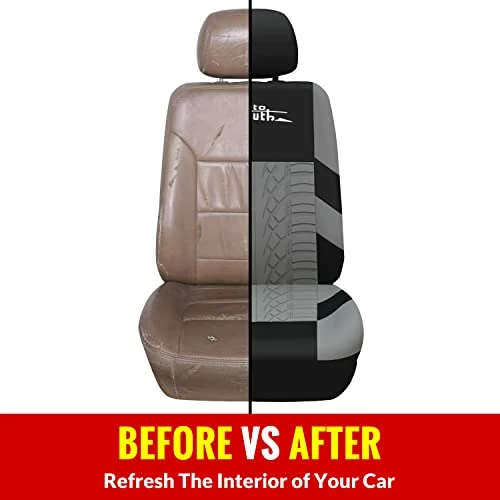 Wholesale ⌛ Grey Car Seat Covers Full Set, Front Bucket Seat Covers With Split Bench Car Seat Cover Set For ???? Women Full Set Seat Protectors - 9pcs Red ???? 6 Wholesale ⌛ Grey Car Seat Covers Full Set, Front Bucket Seat Covers With Split Bench Car Seat Cover Set For ???? Women Full Set Seat Protectors - 9pcs Red ???? - Image 4