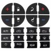 Coupon ???? AC Panel Decals Radio Button Repair Decal Set Fix Ruined Faded AC Controls AC Dash Button Sticker Repair Kit For GM Buick Enclave Chevrolet Avalanche Silverado Suburban Tahoe GMC Sierra Yukon Yukon XL Saturn Outlook Ect ???? -Car Seat Covers shop 416nPnv22oL