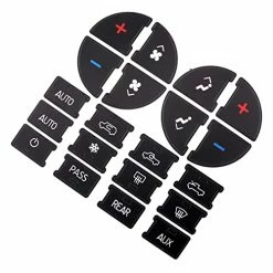 Coupon ???? AC Panel Decals Radio Button Repair Decal Set Fix Ruined Faded AC Controls AC Dash Button Sticker Repair Kit For GM Buick Enclave Chevrolet Avalanche Silverado Suburban Tahoe GMC Sierra Yukon Yukon XL Saturn Outlook Ect ???? -Car Seat Covers shop 416rtduizML