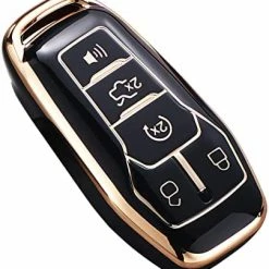 Deals ???? For Ford Key Fob Cover, Premium Soft TPU Full Protection Key Fob Case For Ford Fusion Mustang F150 Edge Explorer Lincoln MKZ MKC MKX Smart Remote Key Protector,Size A-ivory ???? -Car Seat Covers shop 4172yNgI6xL. AC