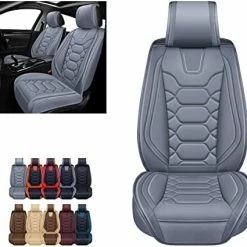 Best Sale ✨ Car Seat Covers Accessories Full Set Premium Nappa Leather Cushion Protector Universal Fit For Most Cars SUV Pick-up Truck, Automotive Vehicle Auto Interior Décor (OS-004 Red) Tan ???? -Car Seat Covers shop 417CGKDJu2L. AC