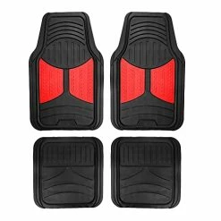Discount ???? Ll Set Trimmable Rubber Floor Mats, Monster Eyes (Red) - Universal Fit For Cars Trucks And SUVs ????