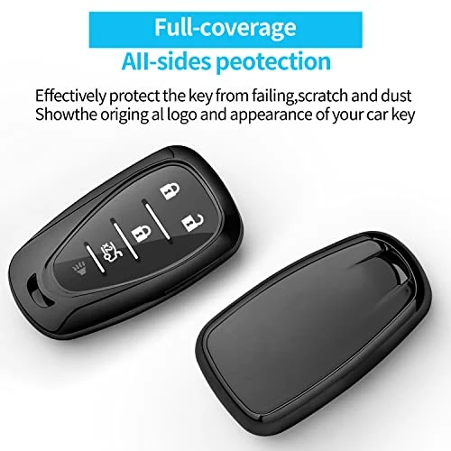Best Pirce ⭐ For Chevrolet Key Fob Cover With Keychain Full Protection Key Shell Case Compatible With Chevrolet 2017-2021 Chevy Malibu Camaro Cruze Traverse Sonic Volt Bolt Equinox-Black ???? 4 Best Pirce ⭐ For Chevrolet Key Fob Cover With Keychain Full Protection Key Shell Case Compatible With Chevrolet 2017-2021 Chevy Malibu Camaro Cruze Traverse Sonic Volt Bolt Equinox-Black ???? - Image 2