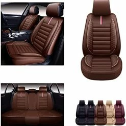 Cheapest ???? Car Seat Covers Accessories Full Set Premium Nappa Leather Cushion Protector Universal Fit For Most Cars SUV Pick-up Truck, Automotive Vehicle Auto Interior Décor (OS-001 Black) ???? -Car Seat Covers shop 417hcC9KEcL. AC