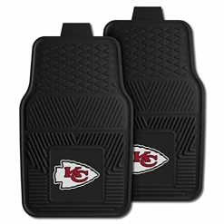 Best deal ❤️ 8899 Kansas City Chiefs 2-Piece Heavy Duty Vinyl Car Mat Set, Front Row Floor Mats, All Weather Protection, Universal Fit, Deep Resevoir Design ????