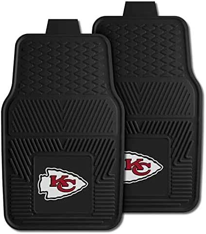 Best deal ❤️ 8899 Kansas City Chiefs 2-Piece Heavy Duty Vinyl Car Mat Set, Front Row Floor Mats, All Weather Protection, Universal Fit, Deep Resevoir Design ???? 6 Best deal ❤️ 8899 Kansas City Chiefs 2-Piece Heavy Duty Vinyl Car Mat Set, Front Row Floor Mats, All Weather Protection, Universal Fit, Deep Resevoir Design ???? - Image 4