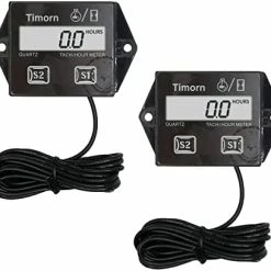 Promo ???? Achometer For Small Engine,Inductive Hour Meter For 2 Stroke & 4 Stroke Small Engine, Timorn Replaceable Battery Waterproof Tachometer For Chainsaw Marine ATV Motorcycle UTV Engine (Black) ⭐ -Car Seat Covers shop 417qK0HrXgL. AC