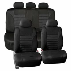 Buy ???? Car Seat Covers Full Set Black 3D Air Mesh - Universal Fit, Automotive Seat Covers, Low Back Seat Cover, Airbag Compatible, Split Bench Rear Seat, Washable Car Seat Cover For SUV, Sedan Red Full Set ????
