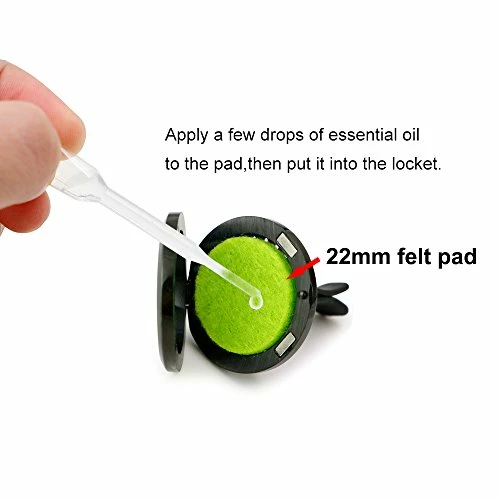 Hot Sale ???? 30mm Car Aromatherapy Essential Oil Diffuser Stainless Steel Locket With Vent Clip 12 Felt Pads-Tree Of Life Black ???? 4 Hot Sale ???? 30mm Car Aromatherapy Essential Oil Diffuser Stainless Steel Locket With Vent Clip 12 Felt Pads-Tree Of Life Black ???? - Image 2