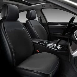 Top 10 ⌛ Front Seat Covers, Waterproof Leatheratte Car Seat Protector 2 Pieces, Protective Seat Cushions Universal Fit Most Vehicles, Sedans, SUVs, Trucks And Vans, Line Pattern ???? -Car Seat Covers shop 418He THPFL. AC