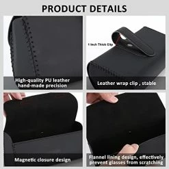 Hot Sale ???? Accmor ???? Sunglasses Holder For Car Sun Visor, Universal Auto Eyeglasses Organizer Box, Vehicle Visor Accessories Glasses Protective Storage Case With Hidden Magnetic Closure For ???? Woman Man Grey ???? -Car Seat Covers shop 418Ld59cYeL