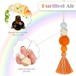Buy ???? 3 Pieces Felt Ball Car Diffuser Essential Oil Car Tassel Diffuser Felt Charm Air Freshers Fragrance Oils Handmade Car Diffuser Charm With Tassels For Car Interior Use And Home Deco ✔️ -Car Seat Covers shop 419APeP9CuS