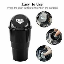 Buy ???? Mini Car Trash Can, Small Automatic Portable Trash Can With Lid, For Car Home Office (Black) Gray-1 Pack ???? 19 Buy ???? Mini Car Trash Can, Small Automatic Portable Trash Can With Lid, For Car Home Office (Black) Gray-1 Pack ???? -Car Seat Covers shop 419BjzV02lL