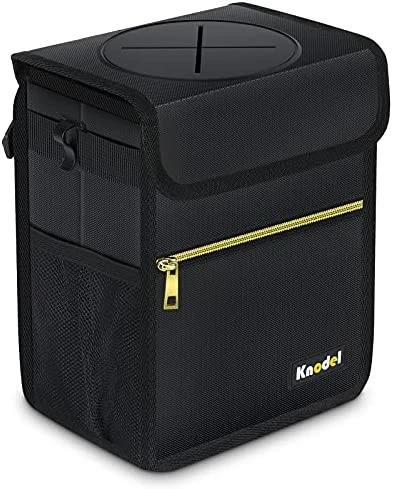 Best deal ???? Car Trash Can With Lid, Leak-Proof Car Garbage Can With Storage Pockets, Waterproof Auto Garbage Bag Hanging For Headrest (Small, Black) ???? 9 Best deal ???? Car Trash Can With Lid, Leak-Proof Car Garbage Can With Storage Pockets, Waterproof Auto Garbage Bag Hanging For Headrest (Small, Black) ???? - Image 7