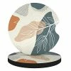 Top 10 ✔️ Car Cup Holder Coasters, 2 Pack Universal Auto Anti Slip Insert Coaster, Rubber Car Coasters With A Finger Notch, Cute Car Assecories For ???? Women Men, Cup Mat For Most Car Interior (Desert Leaf) ❤️ -Car Seat Covers shop 419Uj5tMejL