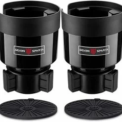 New ⌛ 2 Pack Car Cup Holder Expander Organizer Adjustable Base, Compatible With Yeti 20/26/30 Oz, Compatible With Hydro Flasks 32/40oz, Other Bottles In 3.4"-3.8" (Black) ???? -Car Seat Covers shop 41ANED7hDL. AC