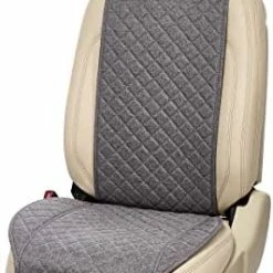 Outlet ❤️ Linen Car Seat Cover For All Seasons Soft & Breathable Front Premium Covers With Non-Slip Protector Universal Fits Most Automotive, Van, SUV, Truck - 1 Unit Black Wings ???? -Car Seat Covers shop 41AgsRiLRL. AC