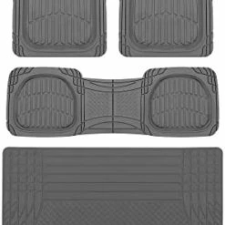 Flash Sale ???? Original FlexTough Black Rubber Car Floor Mats With Trunk Cargo Liner - All Weather Automotive Floor Mats, Heavy Duty Trim To Fit Design, Floor Liners For Cars Truck Van SUV ⌛ -Car Seat Covers shop 41AwUlGmtsL. AC