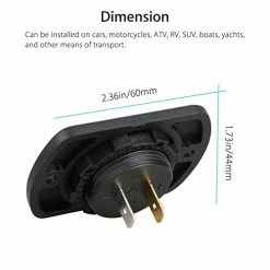 Flash Sale ???? DC 12V 24V Car Voltmeter LED Digital Display Voltmeter Panel, Waterproof Digital Round Panel Voltage Tester Gauge Meter With Terminals For Boat Marine Vehicle Motorcycle Truck ATV UTV (Blue Light) Gr ❤️ 18 Flash Sale ???? DC 12V 24V Car Voltmeter LED Digital Display Voltmeter Panel, Waterproof Digital Round Panel Voltage Tester Gauge Meter With Terminals For Boat Marine Vehicle Motorcycle Truck ATV UTV (Blue Light) Gr ❤️ -Car Seat Covers shop 41AxL8d37TL