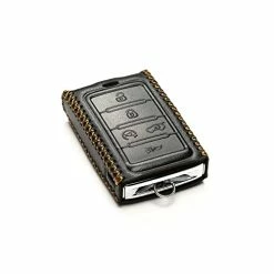 Coupon ???? Vitodeco Genuine Leather Smart Key Fob Case Compatible With Jeep Wagoneer, Jeep Grand Wagoneer, Jeep Grand Cherokee 2022 (5-Button, Black) ???? -Car Seat Covers shop 41BePkbj7OL