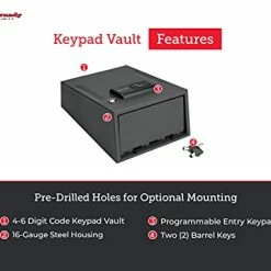 Outlet ???? Handgun Vault Safe With Keypad Entry – Secure Your Firearms And Valuables – 4-6 Keypad Entry, Interior Light And Backup Keys ???? 12 Outlet ???? Handgun Vault Safe With Keypad Entry – Secure Your Firearms And Valuables – 4-6 Keypad Entry, Interior Light And Backup Keys ???? -Car Seat Covers shop 41CCTnpXFoS