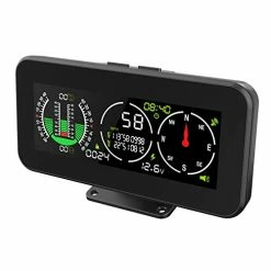 Best reviews of ???? 60 Car Inclinometer Digital GPS HUD Pitch Angle Slope Meter MPH Speedometer With Compass For Off-Road SUV Vehicles ????