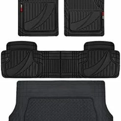Hot Sale ✨ FlexTough Advanced Performance Liners - 4pc HD Rubber Floor Mats & Cargo Liner For Car SUV Auto 03-gray ❤️ 15 Hot Sale ✨ FlexTough Advanced Performance Liners - 4pc HD Rubber Floor Mats & Cargo Liner For Car SUV Auto 03-gray ❤️ -Car Seat Covers shop 41Cc KClhiL. AC