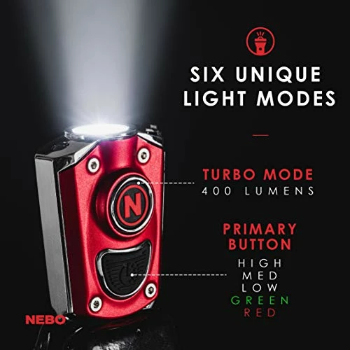 New ⭐ NEBO Mycro Rechargeable LED Keychain Light | Key Ring Flashlight Features 6 Light Modes, Red ???? 5 New ⭐ NEBO Mycro Rechargeable LED Keychain Light | Key Ring Flashlight Features 6 Light Modes, Red ???? - Image 3