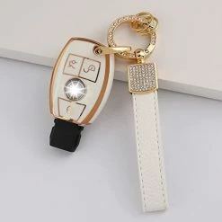 Wholesale ???? For Mercedes Key Fob Cover Fit Benz C E G M Class GLC GLE GLS CLA CLS Accessories Car Keychain Bling Case Shell Protector Girly Cute White Gold TPU ❤️ 19 Wholesale ???? For Mercedes Key Fob Cover Fit Benz C E G M Class GLC GLE GLS CLA CLS Accessories Car Keychain Bling Case Shell Protector Girly Cute White Gold TPU ❤️ -Car Seat Covers shop 41D7t32vo2L. AC
