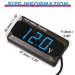 Best deal ???? 2 Pieces DC 4-28V Car Digital Voltmeter 12V Voltage Meter Car Audio Gauge LED Display 12V Meter Waterproof Voltage Gauge Meter For Car Motorcycle (Blue Light) ???? -Car Seat Covers shop 41DIyHh2HoS