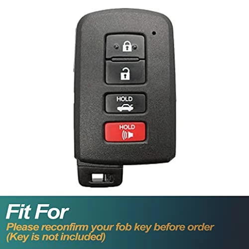Best reviews of ???? Key Fob Cover Compatible With Toyota Avalon Camry Corolla RAV4 Sequoia Highlander Smart 4 Buttons TPU Remote Keyless Key Fob Case Protection Shell Accessories, White ???? 4 Best reviews of ???? Key Fob Cover Compatible With Toyota Avalon Camry Corolla RAV4 Sequoia Highlander Smart 4 Buttons TPU Remote Keyless Key Fob Case Protection Shell Accessories, White ???? - Image 2