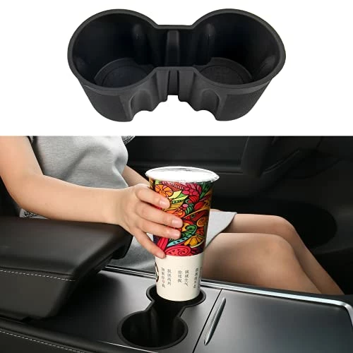Outlet ???? Cup Holder For Tesla Model 3/Y 2021 2022 2023 Center Console Accessories Slot Slip Limit Clip Water Cup Hoder Insert ???? 3 Outlet ???? Cup Holder For Tesla Model 3/Y 2021 2022 2023 Center Console Accessories Slot Slip Limit Clip Water Cup Hoder Insert ????
