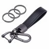 Hot Sale ???? Genuine Leather Car Keychain, Universal Key Fob Keychain Leather Key Chain Holder For Men And ???? Women, 360 Degree Rotatable, With Anti-lost D-ring, 3 Keyrings - Black (Carabiner Clip) ???? 1 Hot Sale ???? Genuine Leather Car Keychain, Universal Key Fob Keychain Leather Key Chain Holder For Men And ???? Women, 360 Degree Rotatable, With Anti-lost D-ring, 3 Keyrings - Black (Carabiner Clip) ???? -Car Seat Covers shop 41EPzBKEv8L